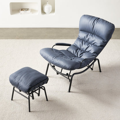 OVIOS Living Room Accent Chair Rocking Recliner Chair with Ottoman