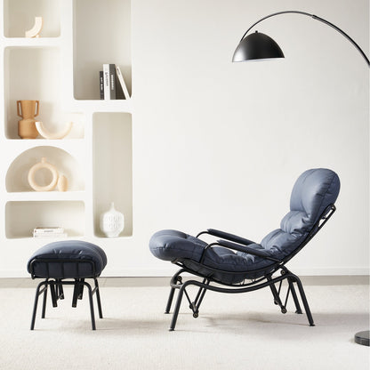 OVIOS Living Room Accent Chair Rocking Recliner Chair with Ottoman