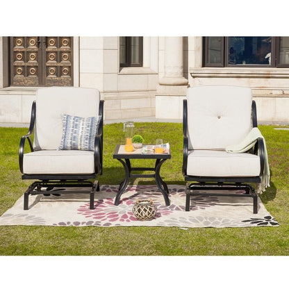 PATIO FESTIVAL 3-Piece Outdoor Conversation Seating Group with Cushions