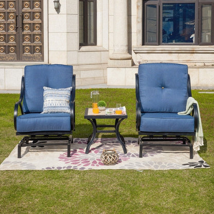 PATIO FESTIVAL 3-Piece Outdoor Conversation Seating Group with Cushions