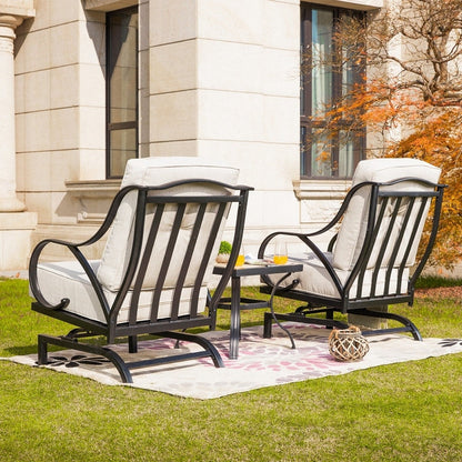 PATIO FESTIVAL 3-Piece Outdoor Conversation Seating Group with Cushions