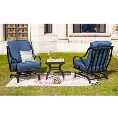 PATIO FESTIVAL 3-Piece Outdoor Conversation Seating Group with Cushions