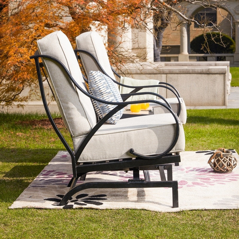 PATIO FESTIVAL 3-Piece Outdoor Conversation Seating Group with Cushions