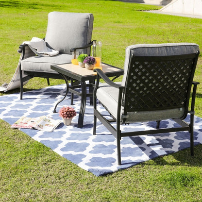 PATIO FESTIVAL 3-Piece Outdoor Conversation Set with Cushions