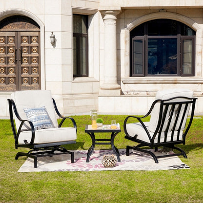 PATIO FESTIVAL 3-Piece Outdoor Conversation Seating Group with Cushions