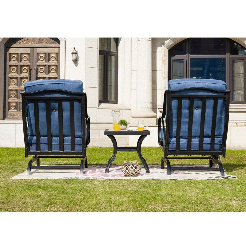 PATIO FESTIVAL 3-Piece Outdoor Conversation Seating Group with Cushions