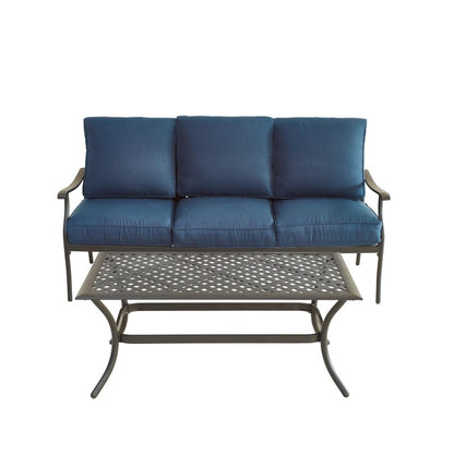 PATIO FESTIVAL 3-Seater Outdoor Sofa with Coffee Table Set