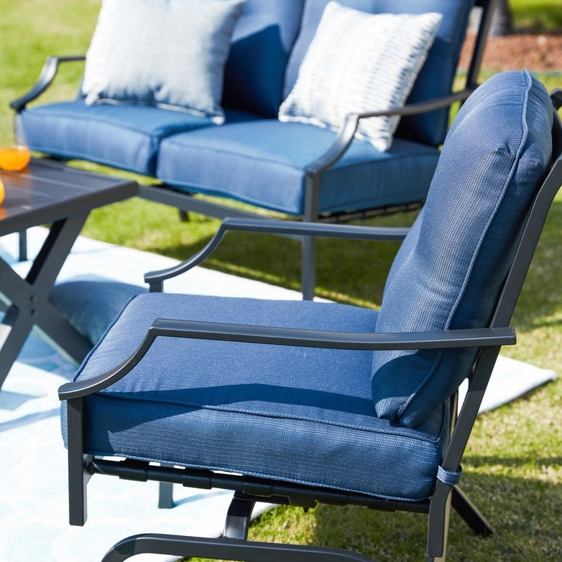 PATIO FESTIVAL 4-Piece Outdoor Sofa Seating Group with Cushions
