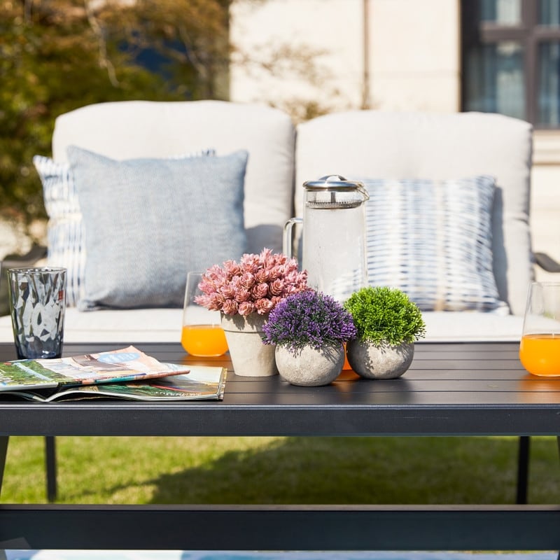 PATIO FESTIVAL 4-Piece Outdoor Sofa Seating Group with Cushions