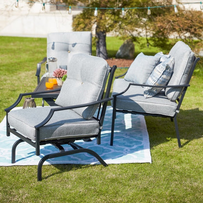 PATIO FESTIVAL 4-Piece Outdoor Sofa Seating Group with Cushions