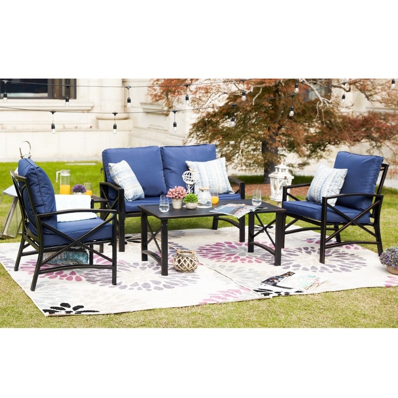 PATIO FESTIVAL 4-Person Outdoor Conversation Set with Cushions