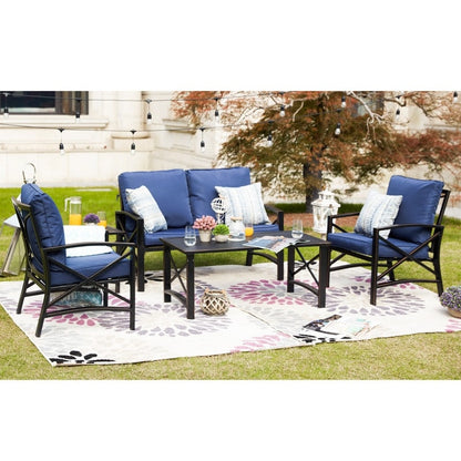 PATIO FESTIVAL 4-Person Outdoor Conversation Set with Cushions