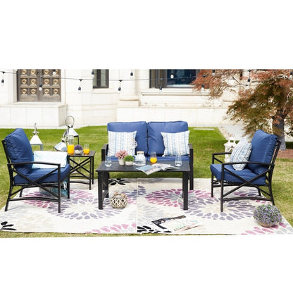 PATIO FESTIVAL 4-Person Outdoor Conversation Set with Cushions