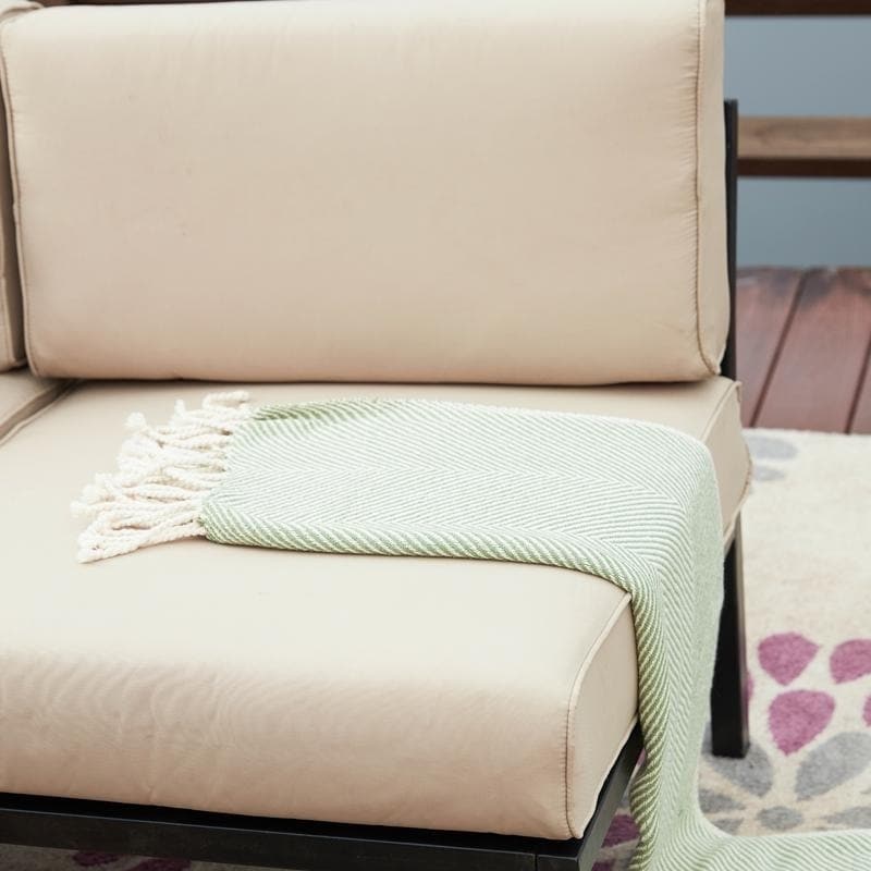 PATIO FESTIVAL 2-piece Outdoor Corner Sofa Seating Group with Cushions