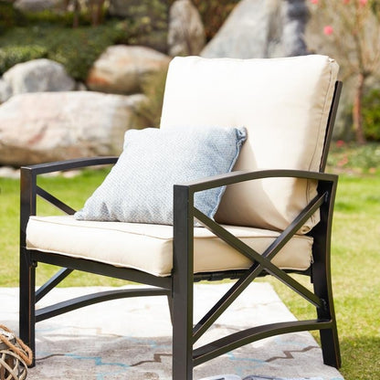 Patio Festival 3-Piece Outdoor Metal Conversation Set
