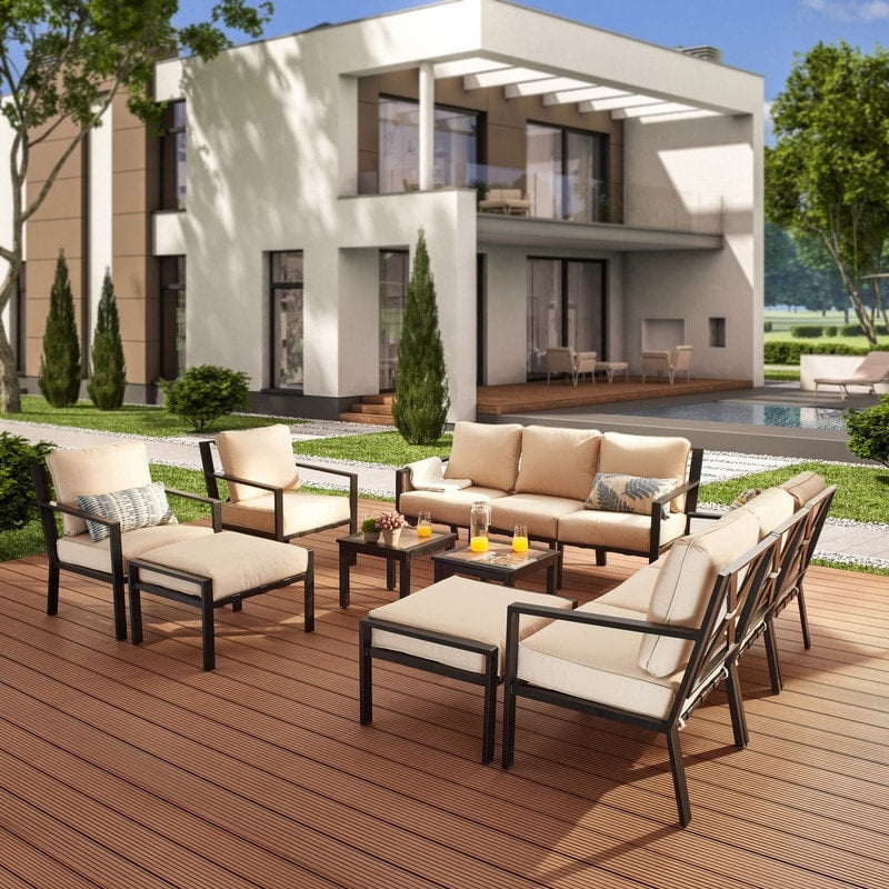 Patio Festival X-Back 12-Piece Outdoor Sofa Set