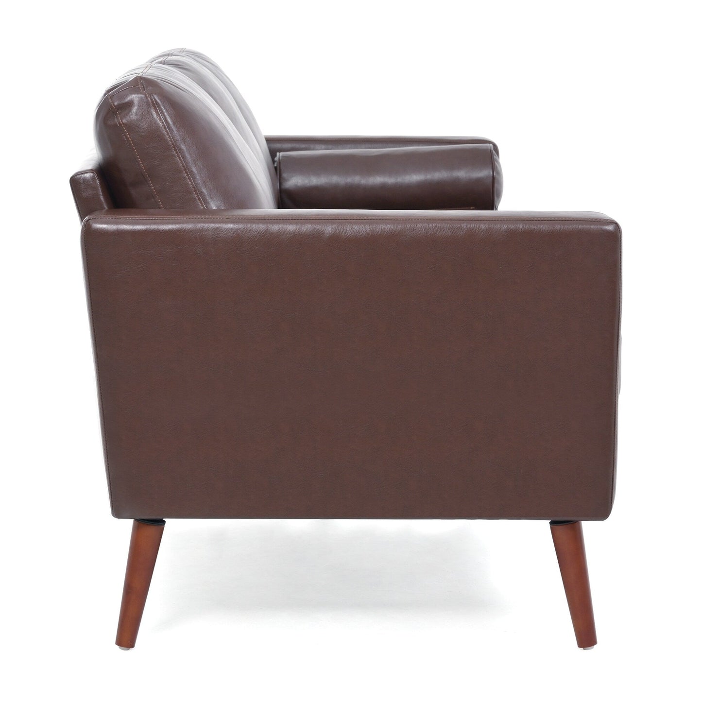 PU 3-seater Sofa with Iron Wood Structure