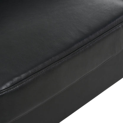 PU 3-seater Sofa with Iron Wood Structure