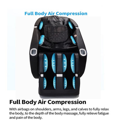 PU Leather 2D Motor Massage Chair, Space Saver Design, Track Sliding Zero Gravity Multifunction Massage Chair
