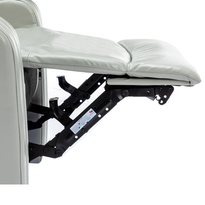 PU Leather Massage Chair with Cup Holder, Bluetooth Speaker and USB Ports Home Theater Recliner with Tray Table