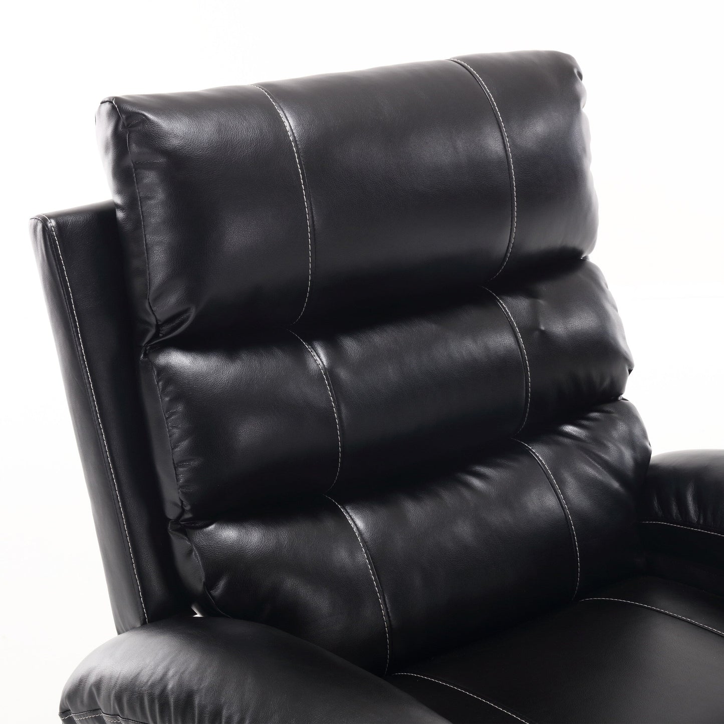 PU Leather Power Lift Recliner with Massage, Heating & Cup Holders
