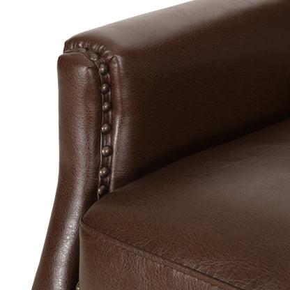 PU Leather Recliner Chair with Rivets