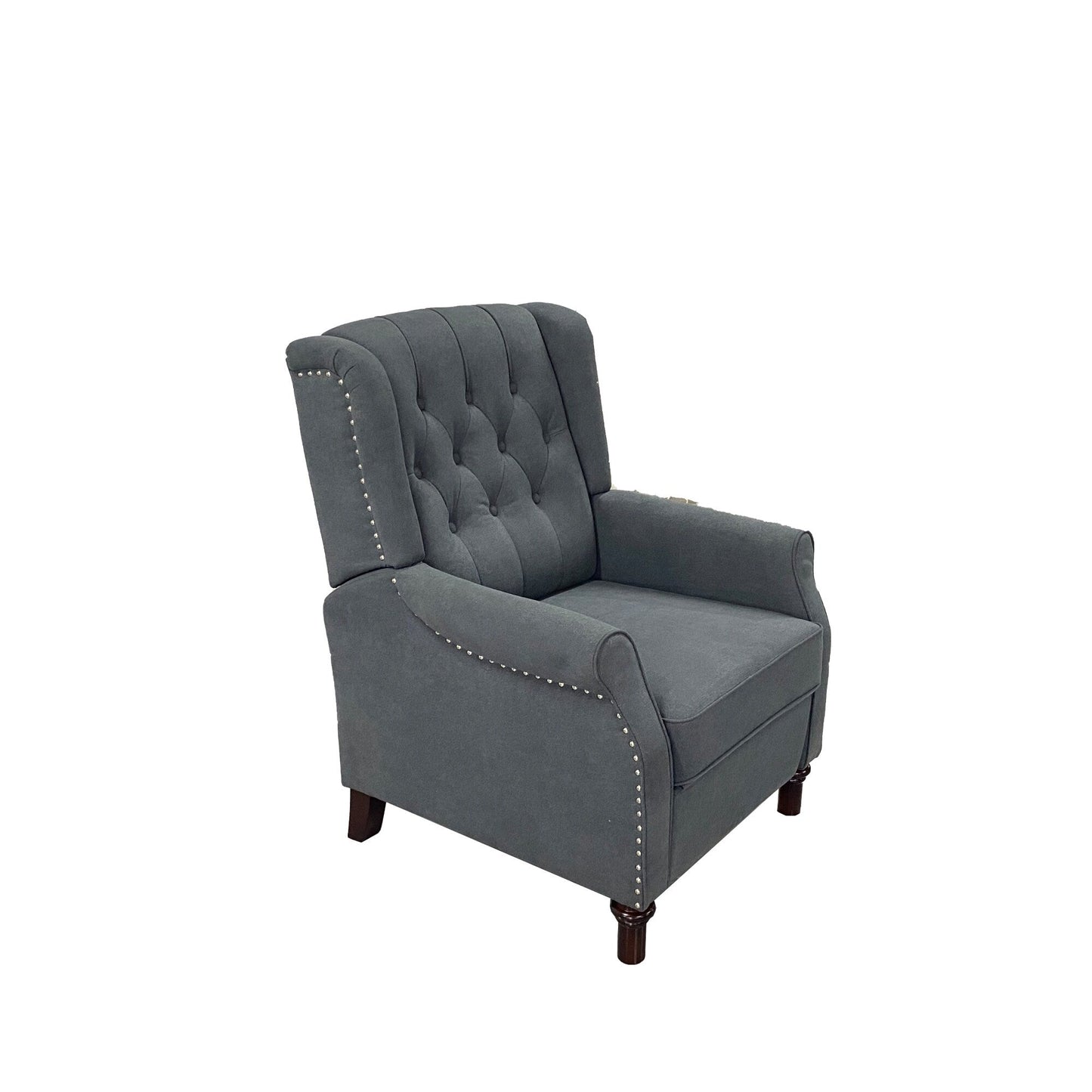 PU Push?Back Recliner Sofa Chair with Cushion & Ergonomic Design