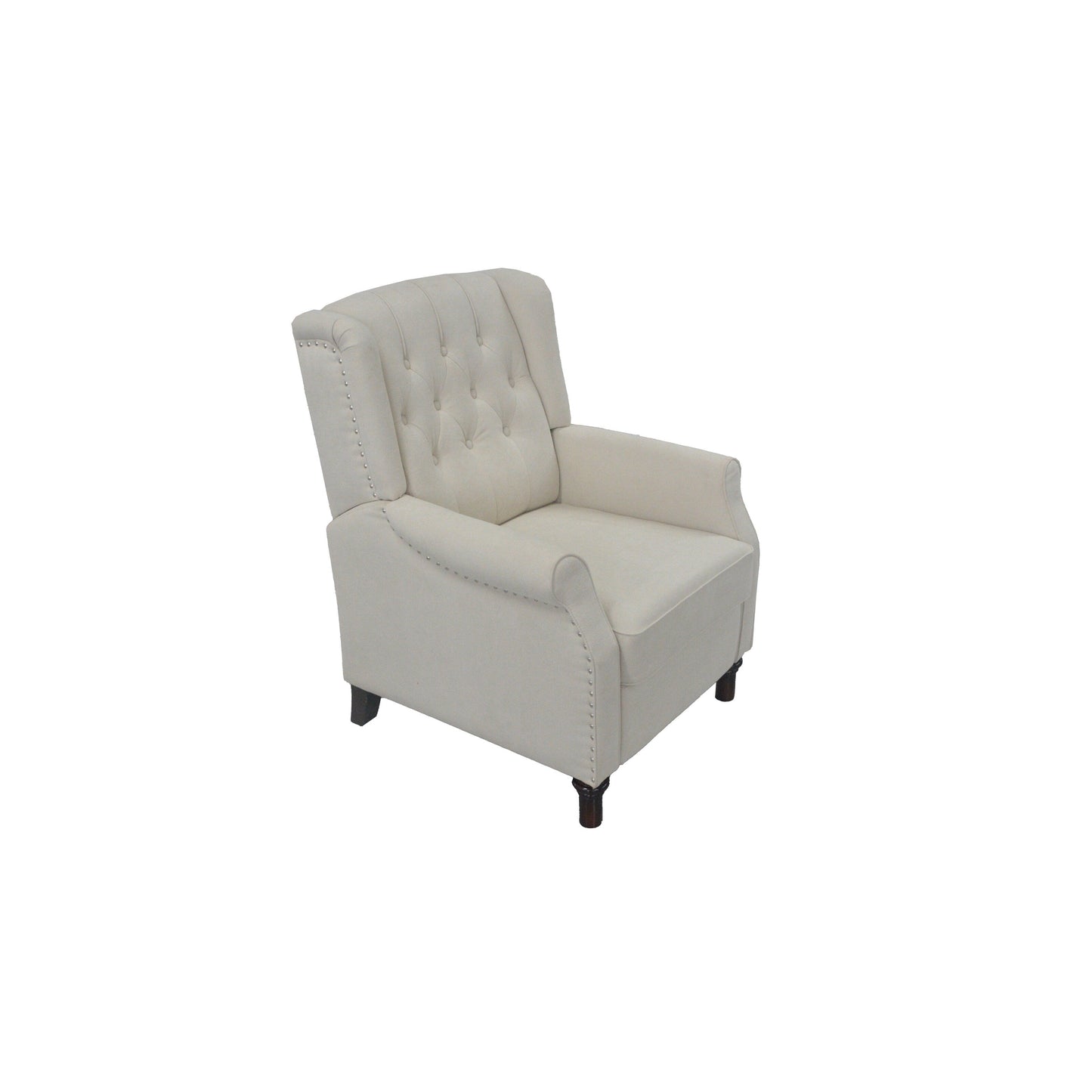 PU Push?Back Recliner Sofa Chair with Cushion & Ergonomic Design