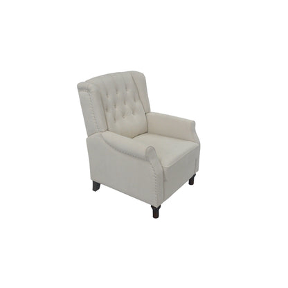 PU Push?Back Recliner Sofa Chair with Cushion & Ergonomic Design