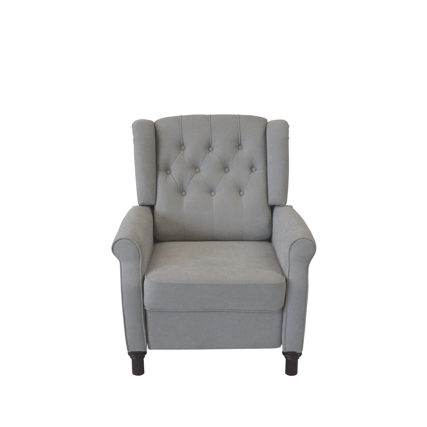 PU Push?Back Recliner Sofa Chair with Cushion & Ergonomic Design