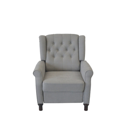 PU Push?Back Recliner Sofa Chair with Cushion & Ergonomic Design