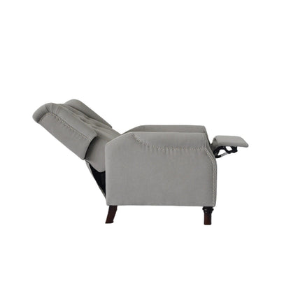 PU Push?Back Recliner Sofa Chair with Cushion & Ergonomic Design