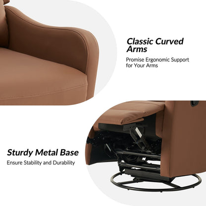Pablo Traditional 360-Degree Swivel rocker Recliner by HULALA HOME