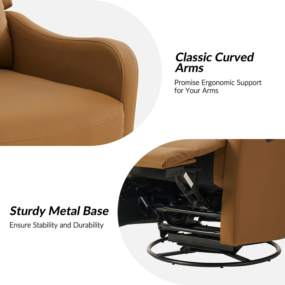 Pablo Traditional 360-Degree Swivel rocker Recliner by HULALA HOME