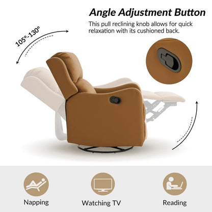 Pablo Traditional 360-Degree Swivel rocker Recliner by HULALA HOME