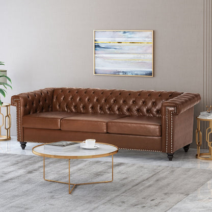 Parkhurst Chesterfield Tufted 3-seat Sofa by Christopher Knight Home
