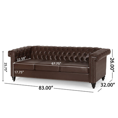 Parkhurst Chesterfield Tufted 3-seat Sofa by Christopher Knight Home