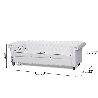 Parkhurst Chesterfield Tufted 3-seat Sofa by Christopher Knight Home