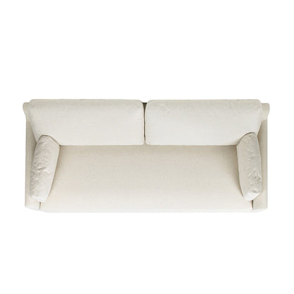 Pasadena 75.5 Velvet Modern Farmhouse Loose Pillow-Back Sofa
