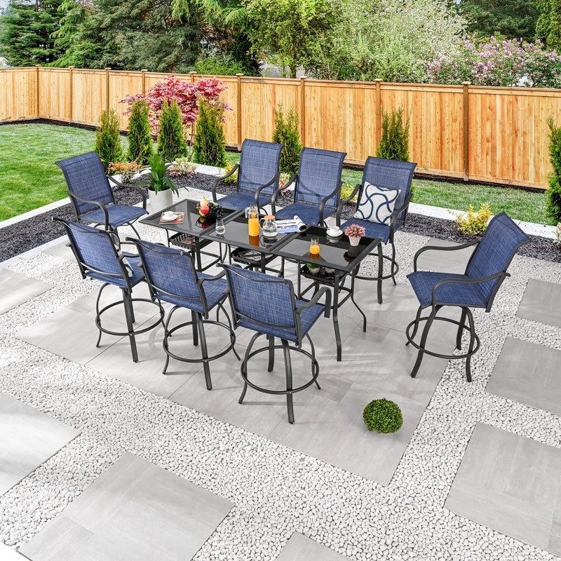 Patio Festival 11-Piece Outdoor Bar Height Dining Set