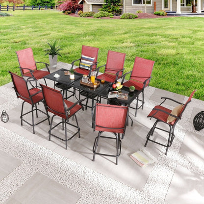 Patio Festival 11-Piece Outdoor Bar Height Dining Set