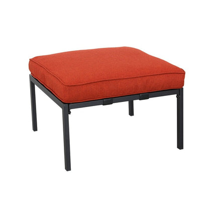 Patio Festival Curve-Arm 12-Piece Outdoor Conversation Set with Red Cushions