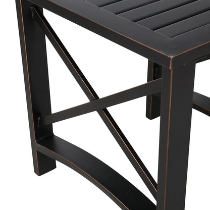 Patio Festival 3-Piece Outdoor Metal Conversation Set