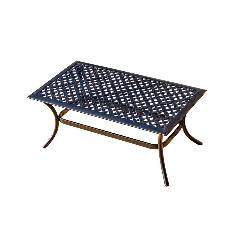 Patio Festival 4-Piece Metal Outdoor Loveseat Conversation Set
