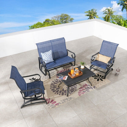 Patio Festival 4-Piece Outdoor Patio Conversation Set