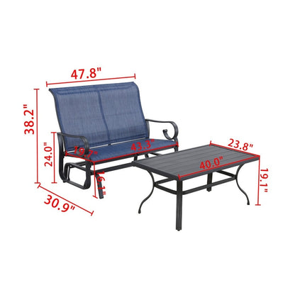 Patio Festival 4-Piece Outdoor Patio Conversation Set