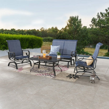 Patio Festival 4-Piece Outdoor Patio Conversation Set