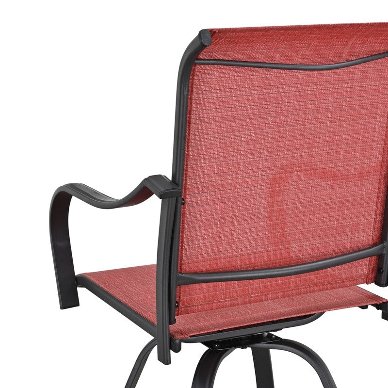 Patio Festival 5-Piece Outdoor Bar Height Swivel Bistro Dining Set