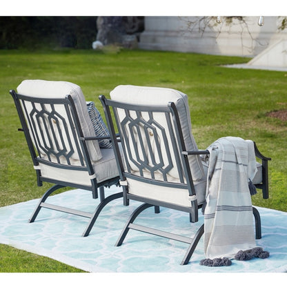 Patio Festival 5-Piece Outdoor Conversation Set with Fire Pit