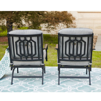 Patio Festival 5-Piece Outdoor Conversation Set with Fire Pit